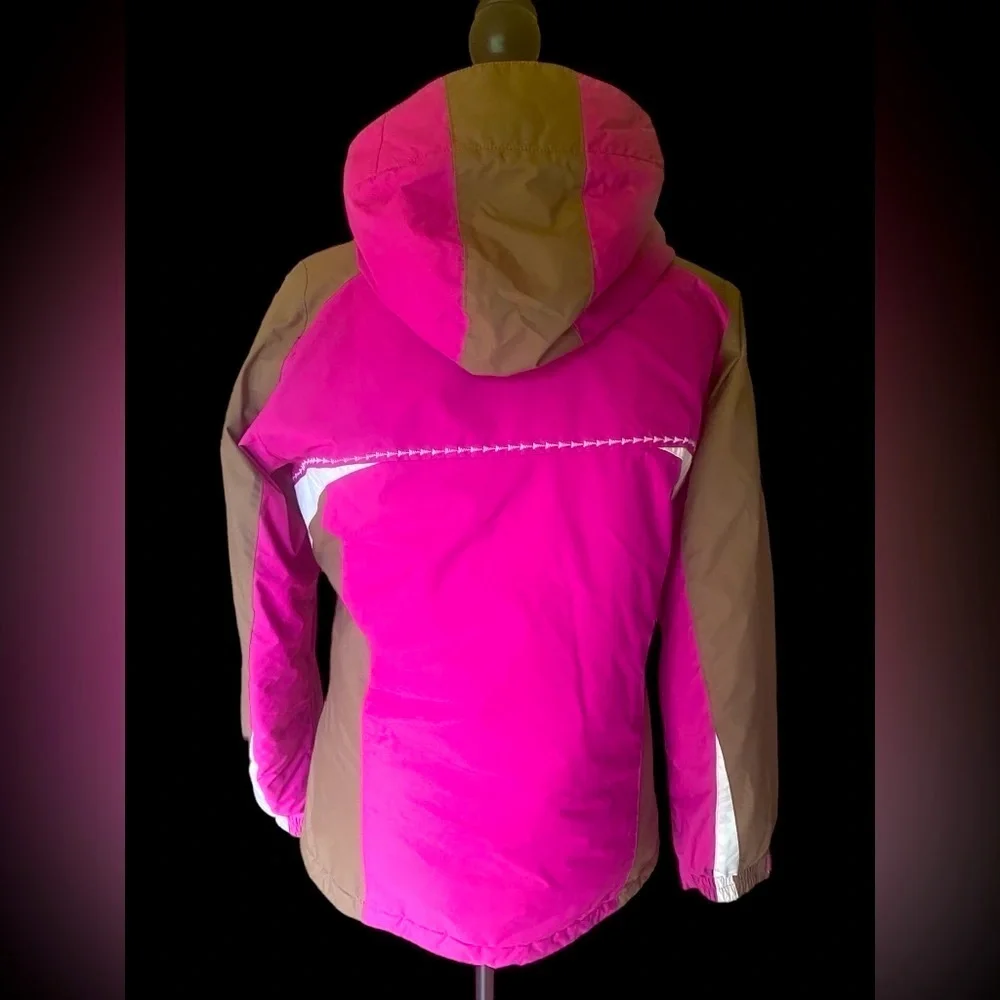 Columbia-Small Women’s Windy Ridge Winter Snow/Ski Jacket fuchsia/brown. VG cond - Picture 3 of 16